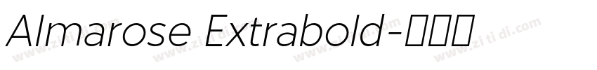 Almarose Extrabold字体转换